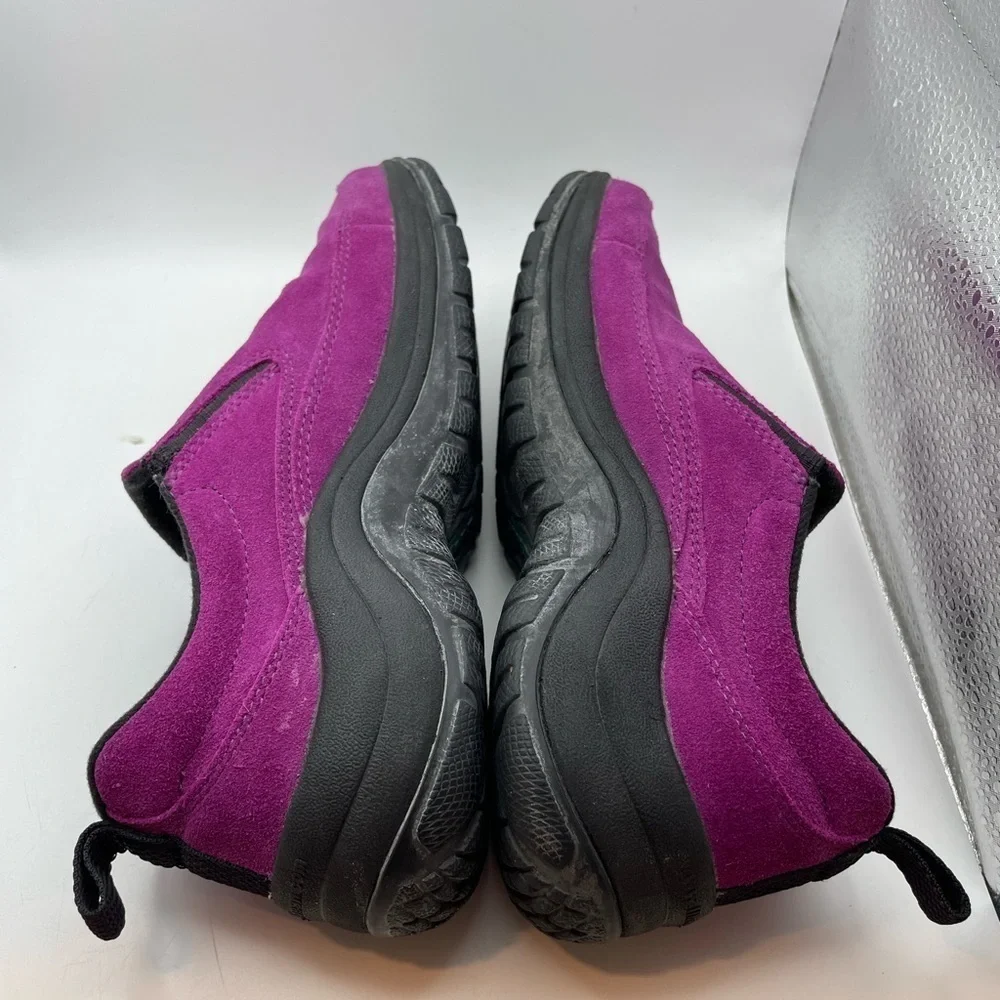 L.L Bean women’s purple slip on floral loafers size 5Y/ women’s 6.5